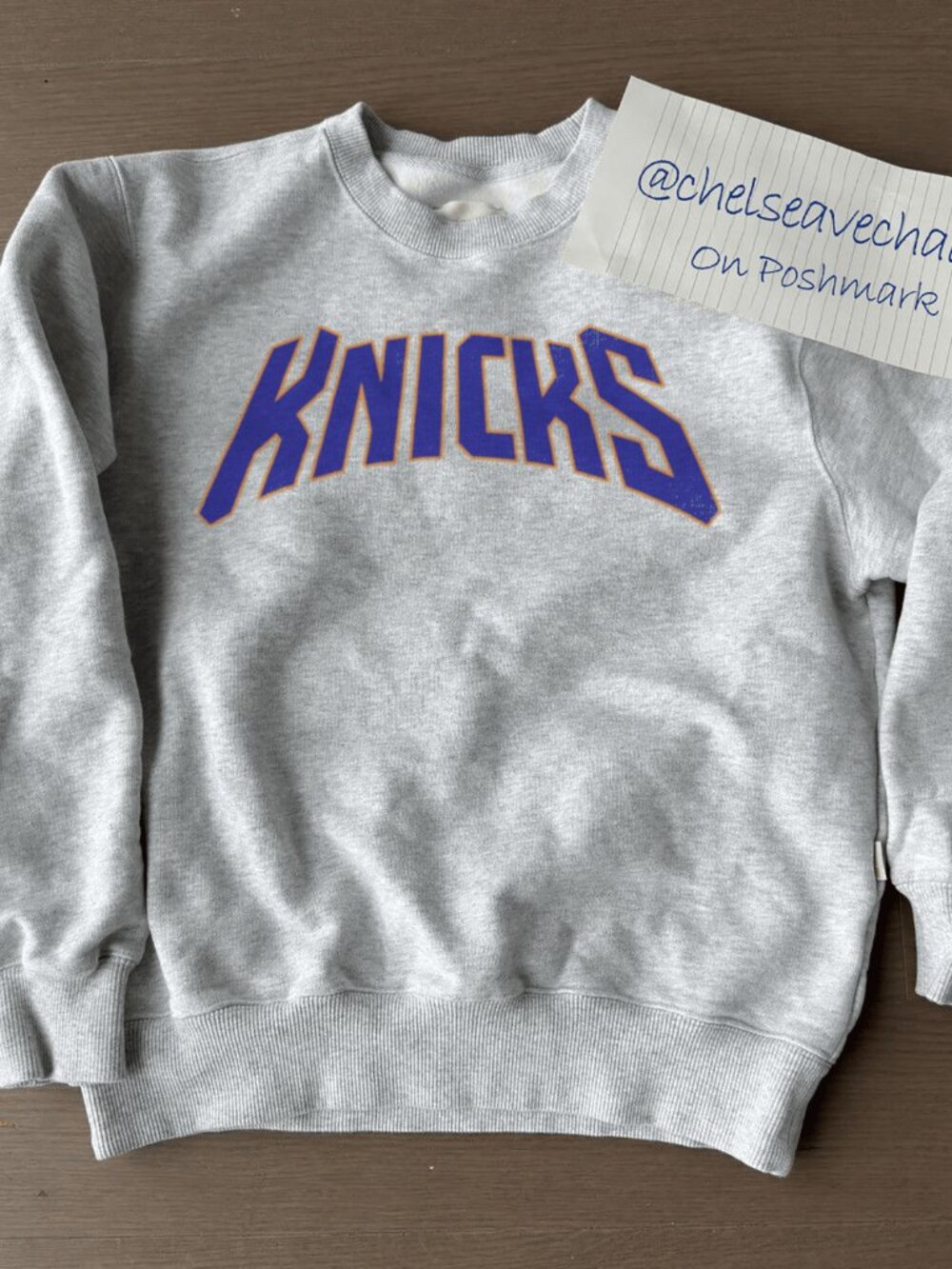 90s Vintage Nike X NBA New York Knicks Big Logo Basketball Crewneck Sweatshirt